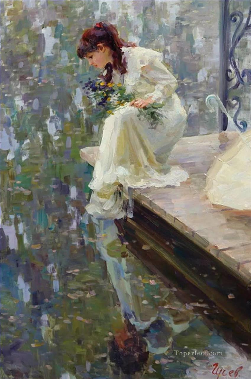Beautiful Girl VG 20 Impressionist Oil Paintings